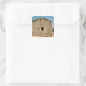 Gebäude in der Altstadt von Jericho Quadratischer Aufkleber (Tasche)