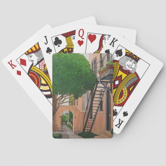 Gebäude in der Nähe von Tony's Pasta in Chattanoog Spielkarten (Rückseite)