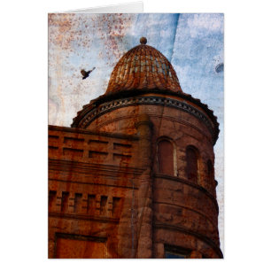 Gebäude in Fort Madison mit rostfreiem Hintergrund