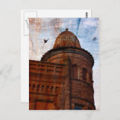 Gebäude in Fort Madison mit rostfreiem Hintergrund Postkarte (Vorne/Hinten)