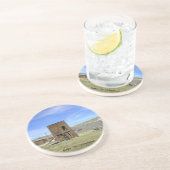 Gebäude in Ghost Town Bodie, CA Sandstein Untersetzer (Seite)