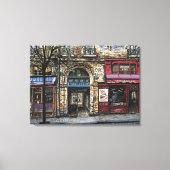 Gebäude in Paris Wasserfarbe Einzigartig Leinwanddruck (Vorderseite)