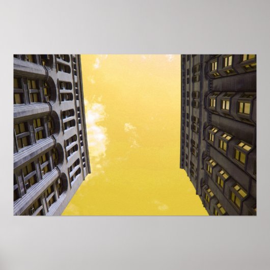 Gebäude in Schicago Poster (Vorne)