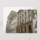 Gebäude in Sepia Tones Postkarten (Vorne/Hinten)