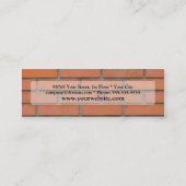 Gebäude-Industrie-dünne Geschäfts-Karten-Schablone Mini Visitenkarte (Rückseite)