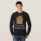 Gebäude Inspector Fun Gingerbread House Decoration T-Shirt (Vorne ganz)