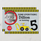 Gebäude Jungs Geburtstagsparty einladen Einladung (Vorne/Hinten)