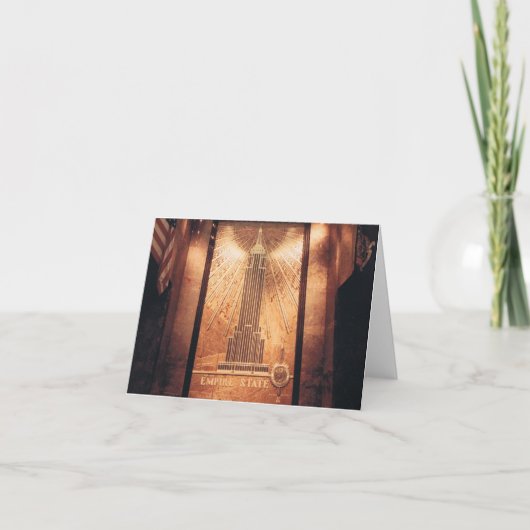 Gebäude-Karte für den Empire State Karte (Vorderseite)