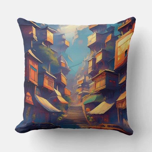 Gebäude Kissen (Vorderseite)