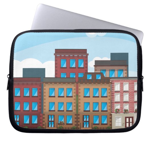 Gebäude Laptopschutzhülle (Vorderseite)