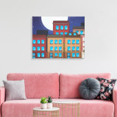 Gebäude Leinwanddruck (Insitu (Wohnzimmer))