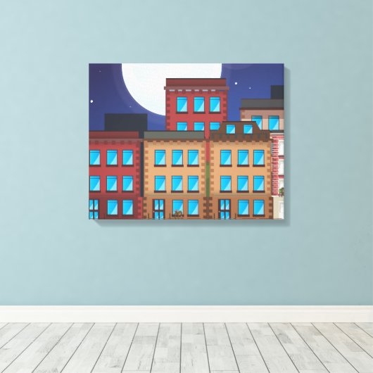 Gebäude Leinwanddruck (Insitu (Holzboden))