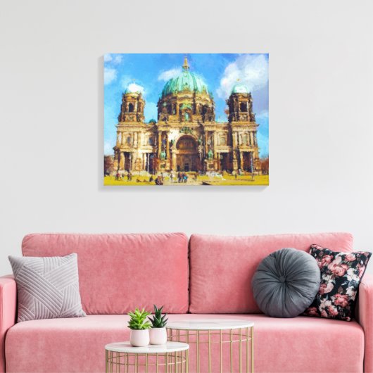 Gebäude Leinwanddruck (Insitu (Wohnzimmer))