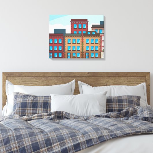 Gebäude Leinwanddruck (Insitu (Schlafzimmer))