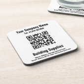 Gebäude liefert QR-Codedesign Getränkeuntersetzer (Linke Seite)