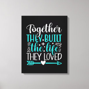 Gebäude Life Together Canvas Print Leinwanddruck