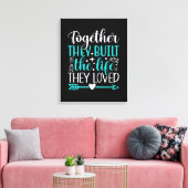 Gebäude Life Together Canvas Print Leinwanddruck (Insitu (Wohnzimmer))