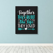 Gebäude Life Together Canvas Print Leinwanddruck (Insitu (Holzboden))