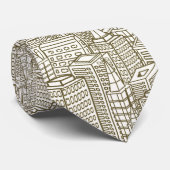 Gebäude Lines Architect Unique Men's Neckties Krawatte (Gerollt)
