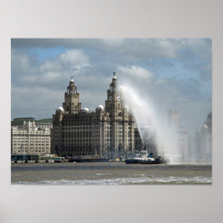Gebäude Liverpool Poster