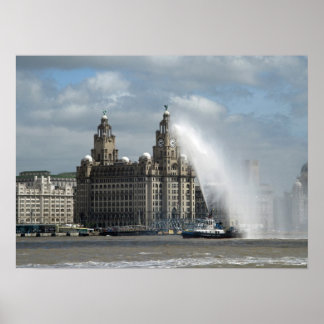 Gebäude Liverpool Poster