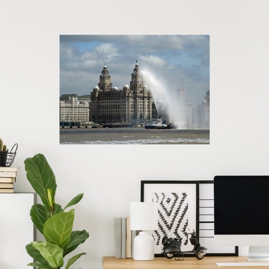 Gebäude Liverpool Poster (Heimbüro)
