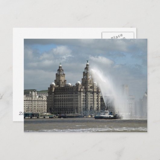 Gebäude Liverpool - Postkarte (Vorne/Hinten)