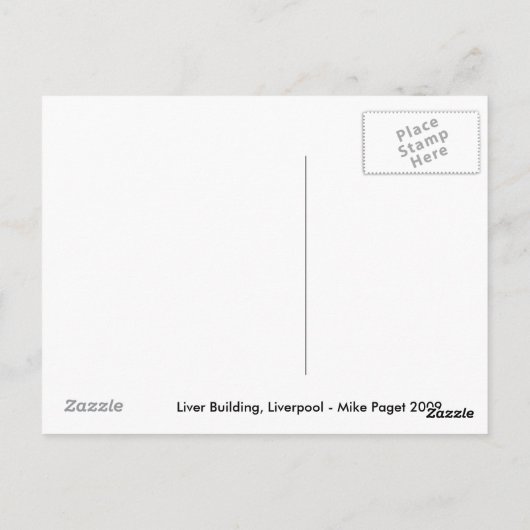 Gebäude Liverpool - Postkarte (Rückseite)