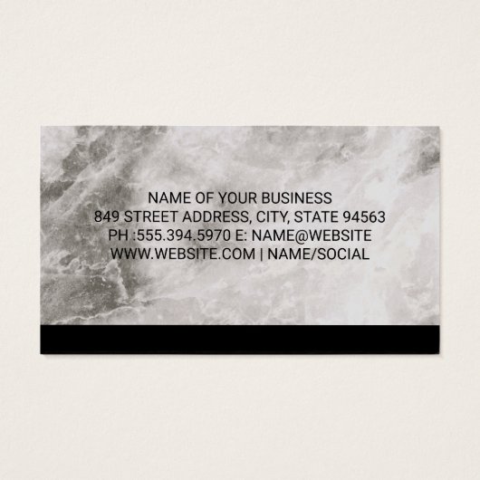 Gebäude-Logo für Immobilien-Real-Anwesen | Marmor (Rückseite)