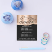 Gebäude-Logo-Rose-Goldpreisliste für Körpermodelli Flyer (Einzeln)