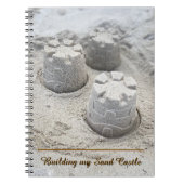 Gebäude mein Sandschloss Notizblock (Vorderseite)