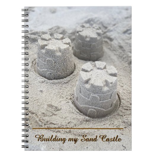 Gebäude mein Sandschloss Notizblock (Vorderseite)