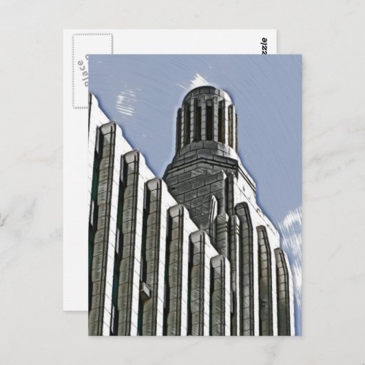 Gebäude, Melbourne Postkarte (Vorne/Hinten)