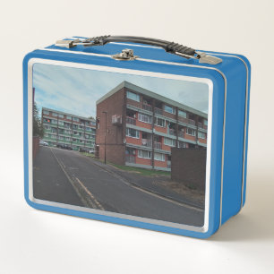 Gebäude Metall Brotdose