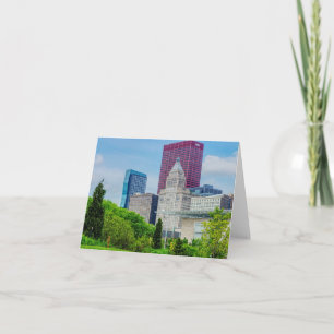 Gebäude mit Chicago Card Karte