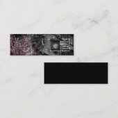 Gebäude mit Rosa bepflanzt Visitenkarte mit (Vorne/Hinten)