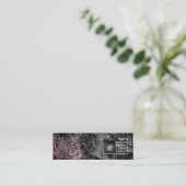 Gebäude mit Rosa bepflanzt Visitenkarte mit (Stehend Vorderseite)