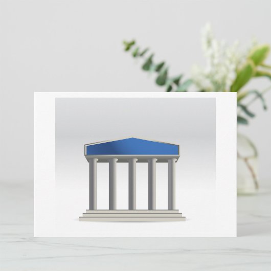 Gebäude mit Spalten-Einladungen Einladung