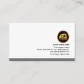 Gebäude Motif-Bauweise Visitenkarte (Rückseite)