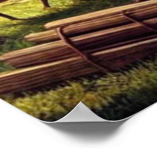 Gebäude Noahs arktisches Papier Poster (Ecke)