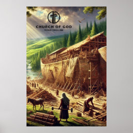 Gebäude Noahs arktisches Papier Poster