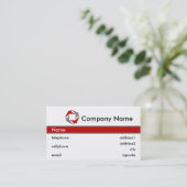 Gebäude-oder Dach-Geschäfts-Karten-Entwurf Visitenkarte (Stehend Vorderseite)