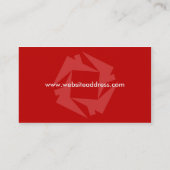 Gebäude-oder Dach-Geschäfts-Karten-Entwurf Visitenkarte (Rückseite)