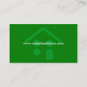 Gebäude-oder Dach-Geschäfts-Karten-Entwurf Visitenkarte (Rückseite)