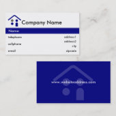 Gebäude-oder Dach-Geschäfts-Karten-Entwurf Visitenkarte (Vorne/Hinten)