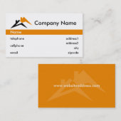 Gebäude-oder Dach-Geschäfts-Karten-Entwurf Visitenkarte (Vorne/Hinten)