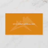 Gebäude-oder Dach-Geschäfts-Karten-Entwurf Visitenkarte (Rückseite)