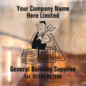 Gebäude- oder Gebäude-Lieferfirma Fensteraufkleber (Blatt 2)