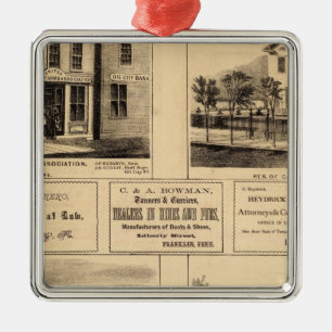 Gebäude, Öl-Stadt, Franklin, Tarr Bauernhof Silbernes Ornament