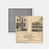Gebäude, Ölstadt, Franklin, Tarr Farm Magnet (Vorderseite/Rückseite)